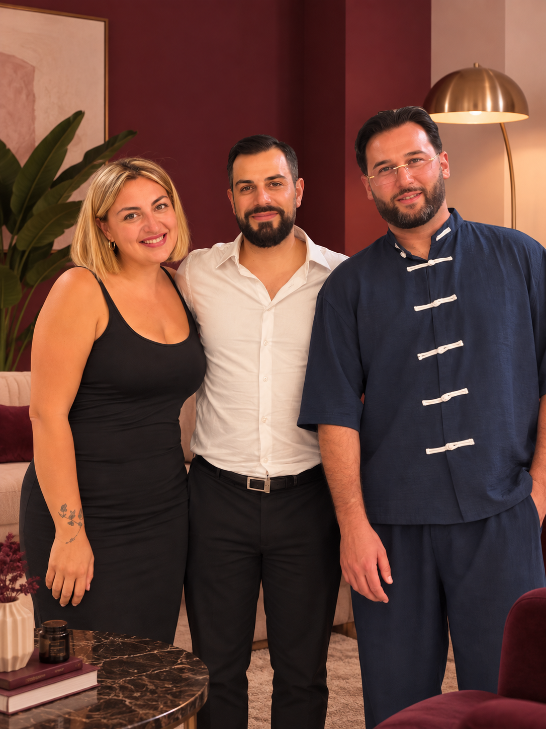 I tre co-founder di Lion Social Club: Francesca Brandi, Alessandro Campitiello e Dario Pannullo